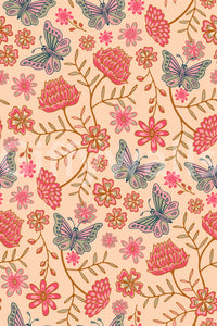 The wallpaper has a smooth, non-reflective matte finish.

