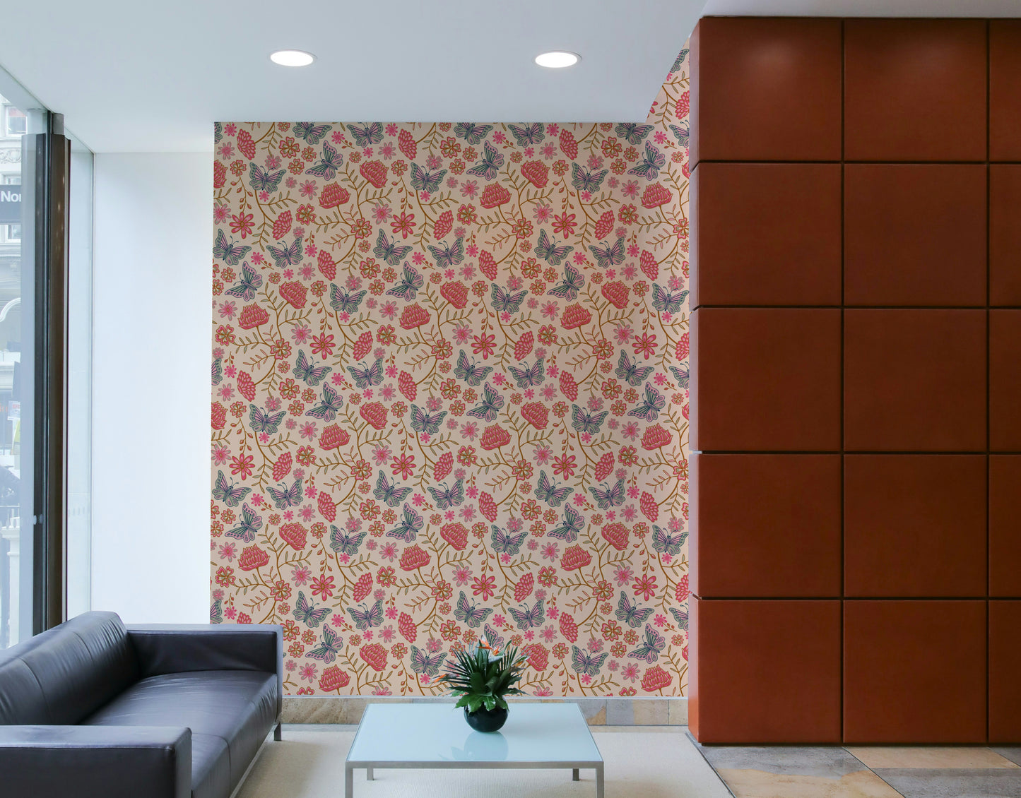 The design has a very polished and luxurious effect on the space.

