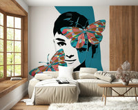 Butterfly Muse Wall Mural