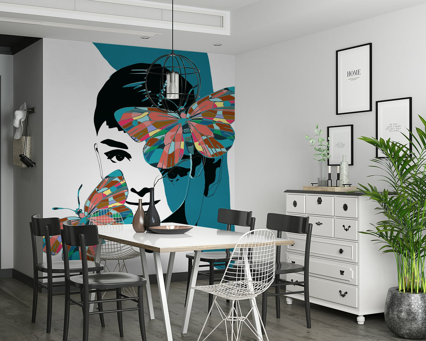 Butterfly Muse Wall Mural