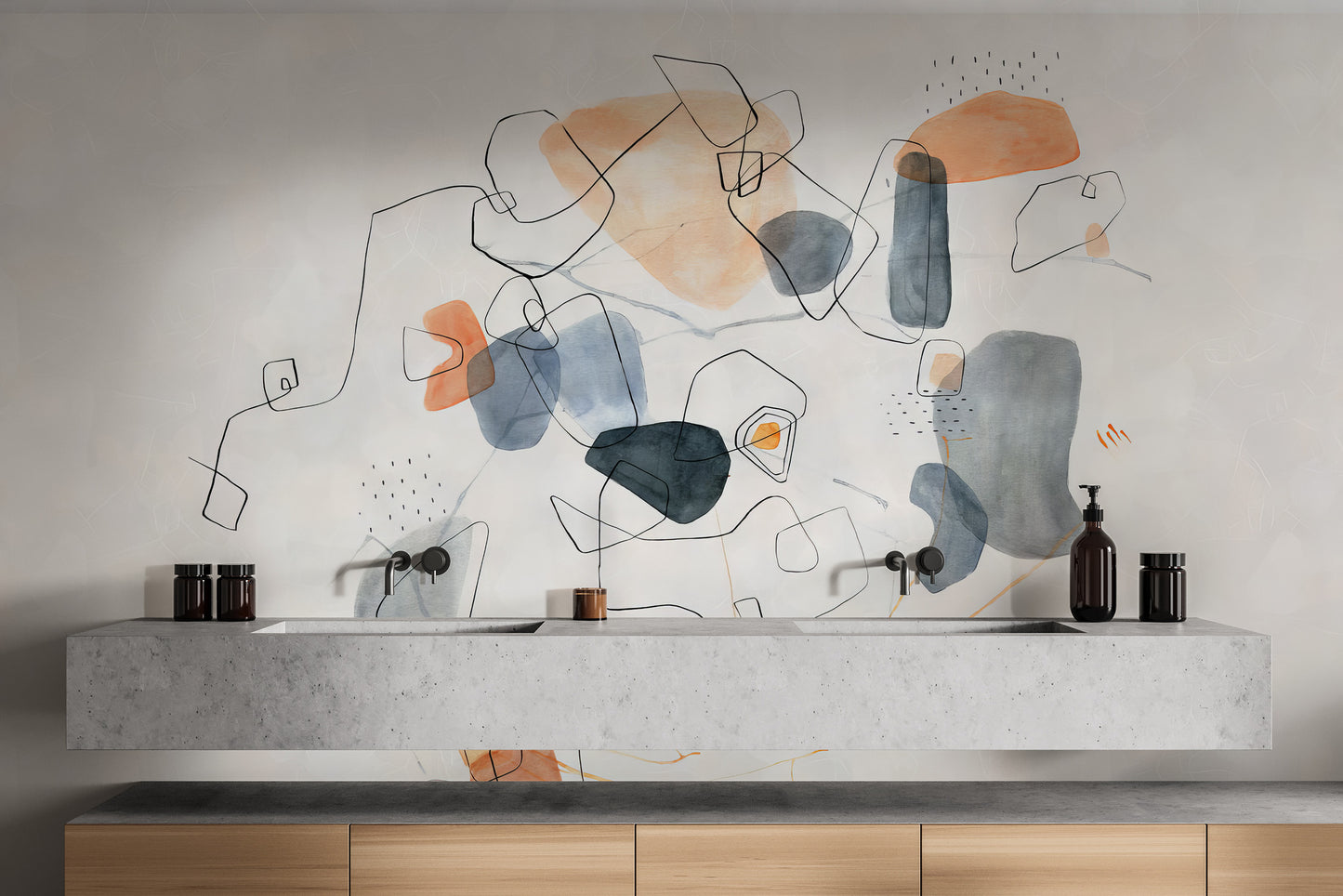 Artful Echoes Wall Mural - Giffywalls