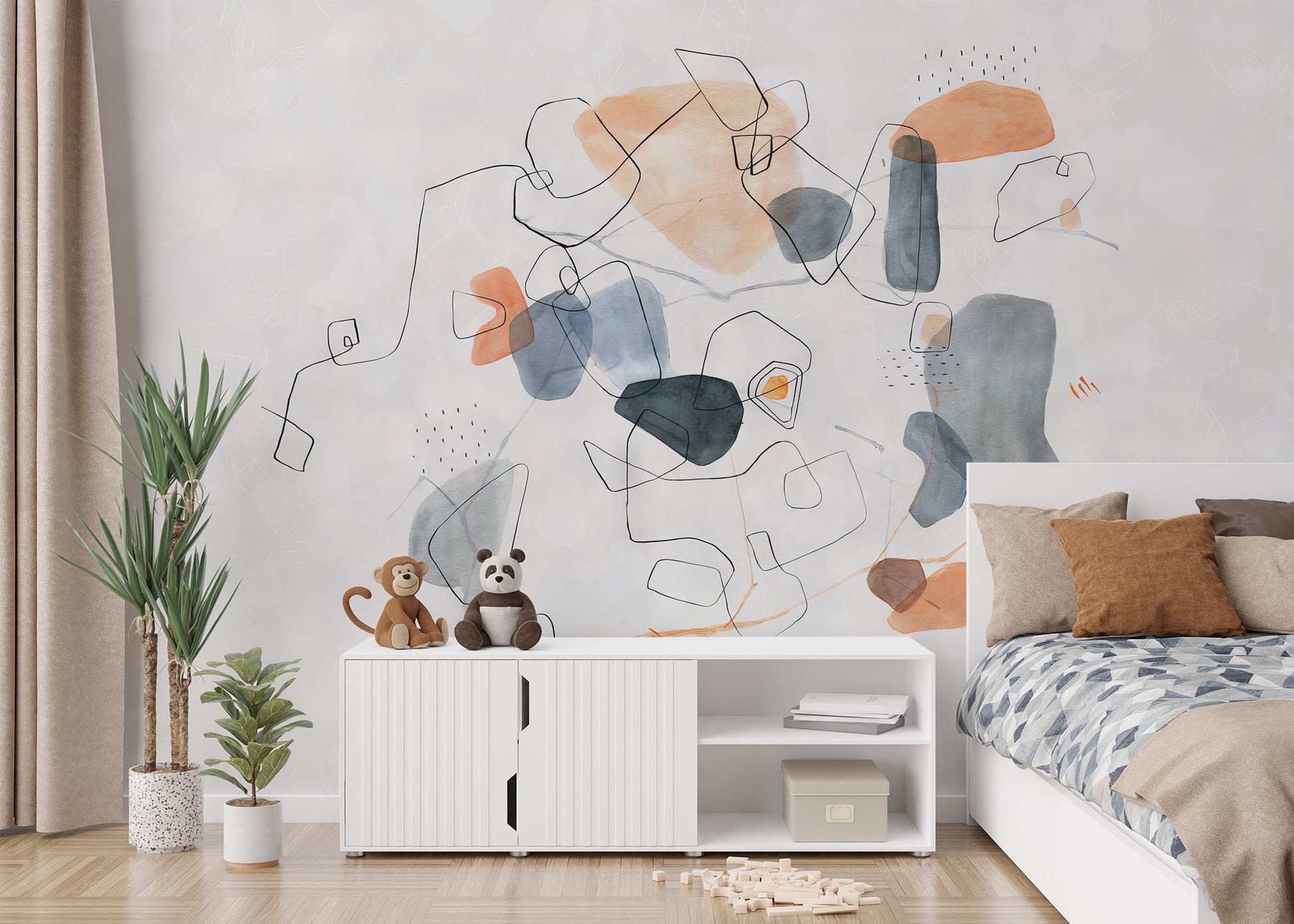 Artful Echoes Wallpaper Mural