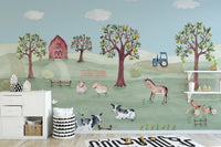 Country Charm Wall Mural - Giffywalls
