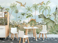 Jurassic Jungle Adventure Mural - Giffywalls