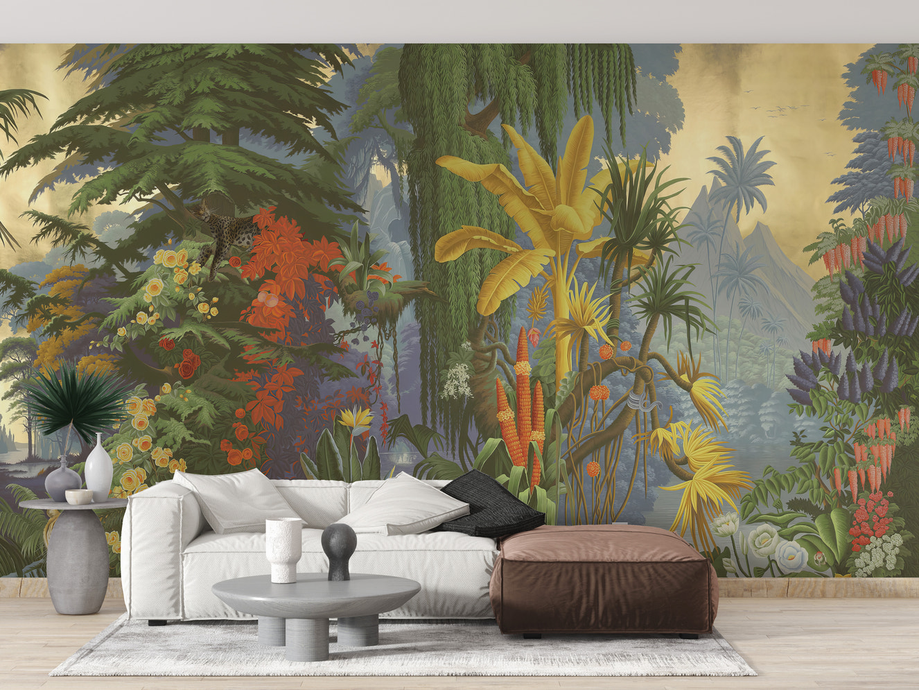 Vibrant Jungle Wall Mural - Giffywalls