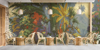 Realistic rainforest jungle wallpaper with tropical vibes.