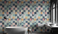 Elegant Mosaic of Forest Fauna Wallpaper
