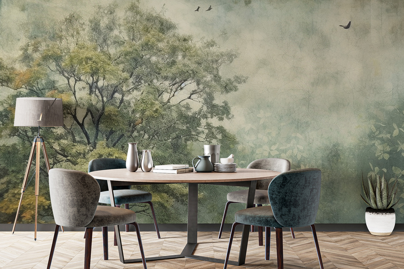 Waterfall Removable Wall Mural Forest Trees Wallpaper Lake Nature Waterfall Removable Wall Mural Forest Trees Wallpaper Lake Nature