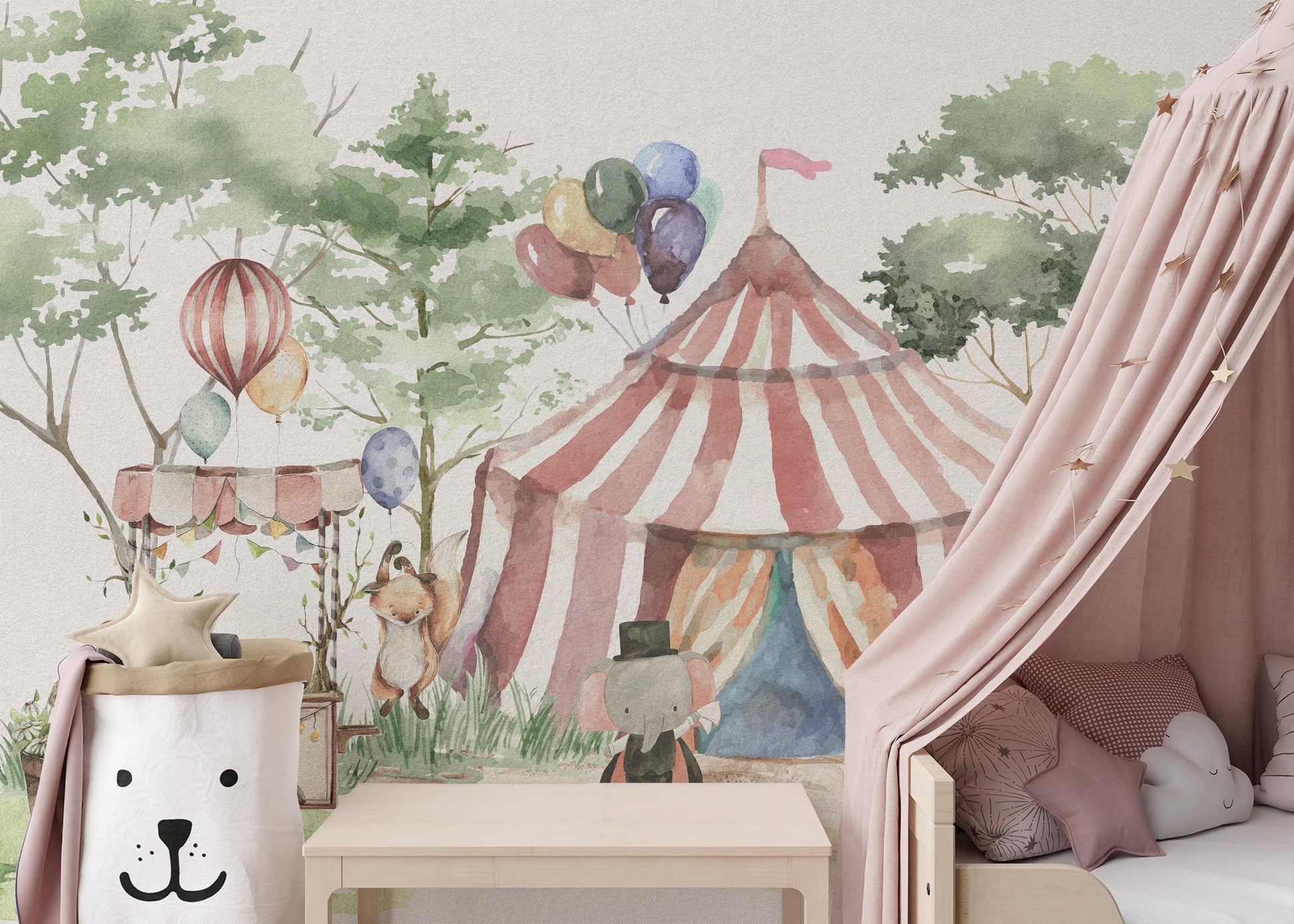 Whimsy Woodland Circus Wallpaper - Giffywalls