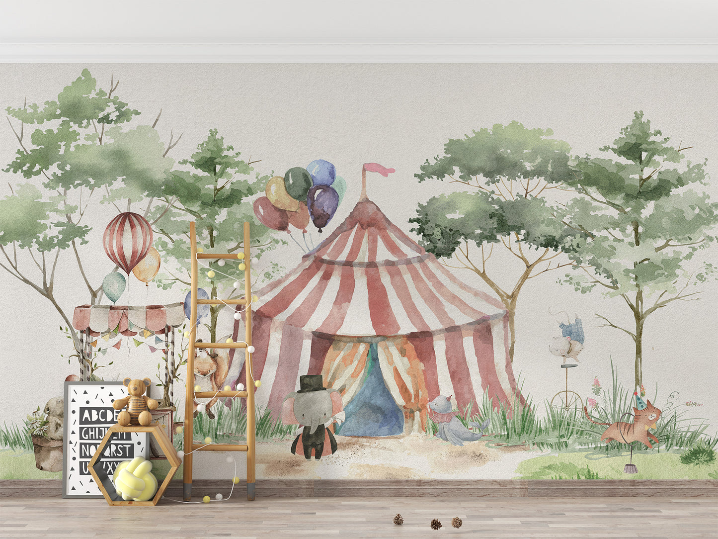 Whimsy Woodland Circus Wallpaper - Giffywalls