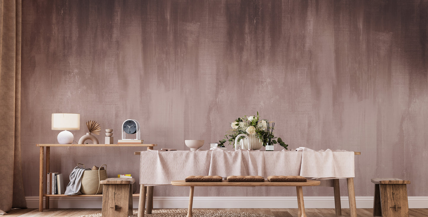 Bring warmth to living rooms with the elegant brown ombre mural.