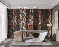 Contemporary Brushstroke Symphony Wallpaper Mural
