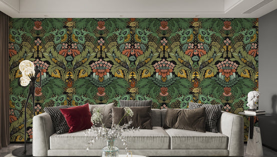 Victorian Floral Elegance wallpaper with intricate floral patterns.
