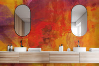 Bright Orange Wallpaper Mural - Giffywalls