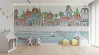 Waterfront City Wall Mural - Giffywalls