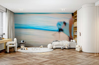 A contemplative rocky shoreline wallpaper mural for a feature wall.

