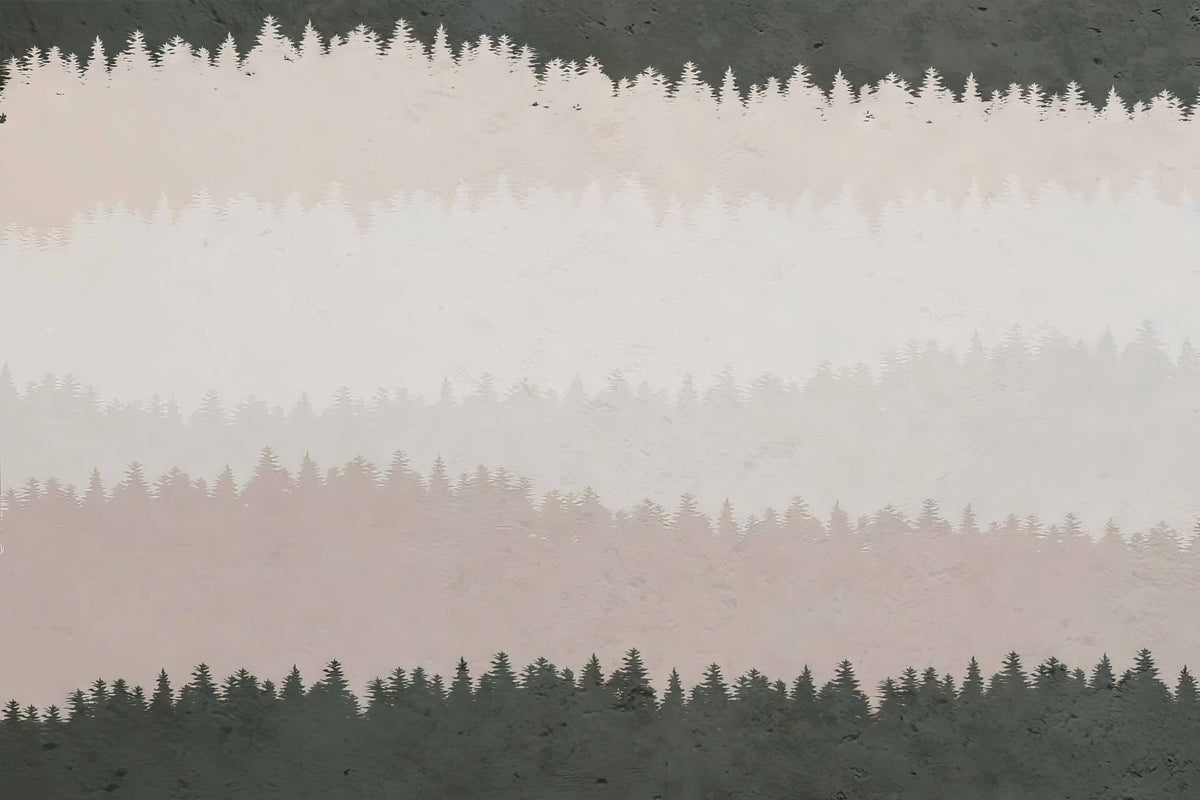 Shaded Timber Illusion Wall Mural in your room — zoomed