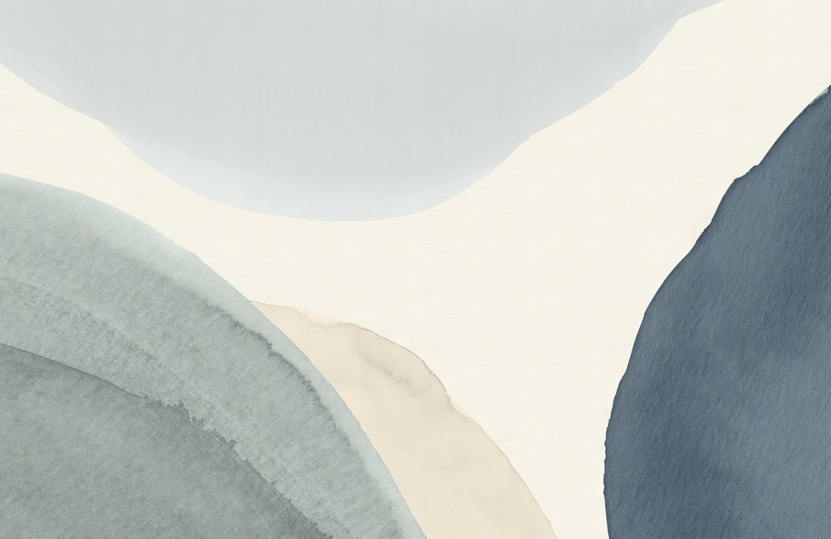 Calming Contours Wall Mural in your room — zoomed