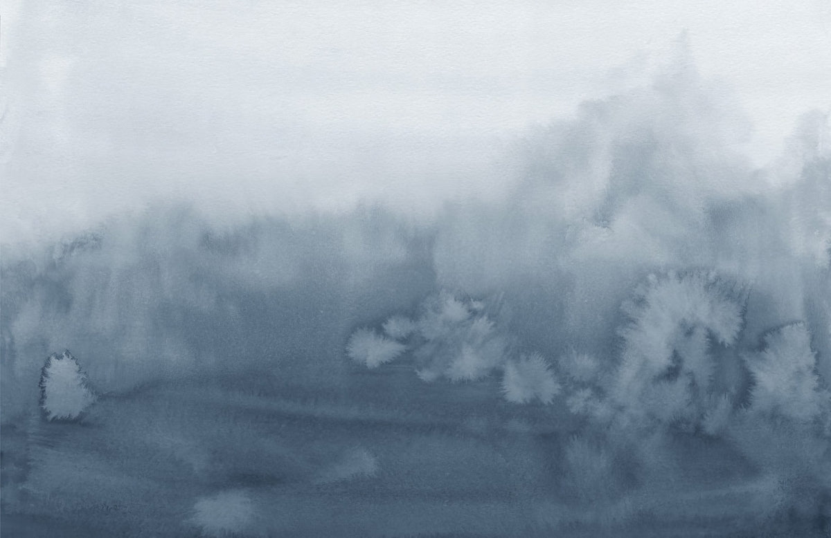 Blue Tone Ombre Wall Mural
