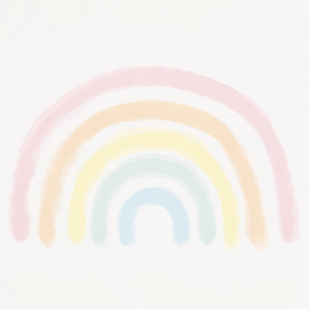 Pastel Rainbow Wall Mural