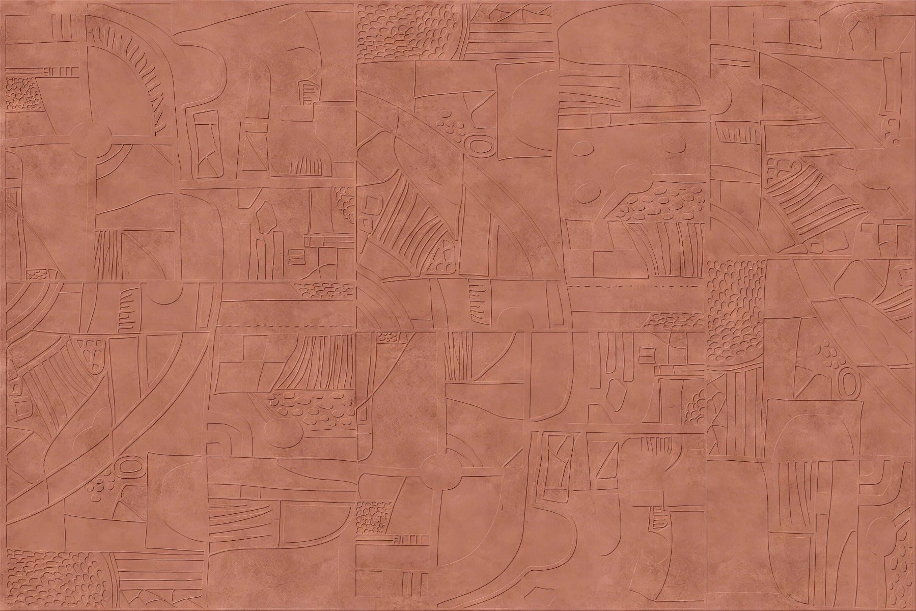 Mystic Terracotta Wall Mural in your room — zoomed