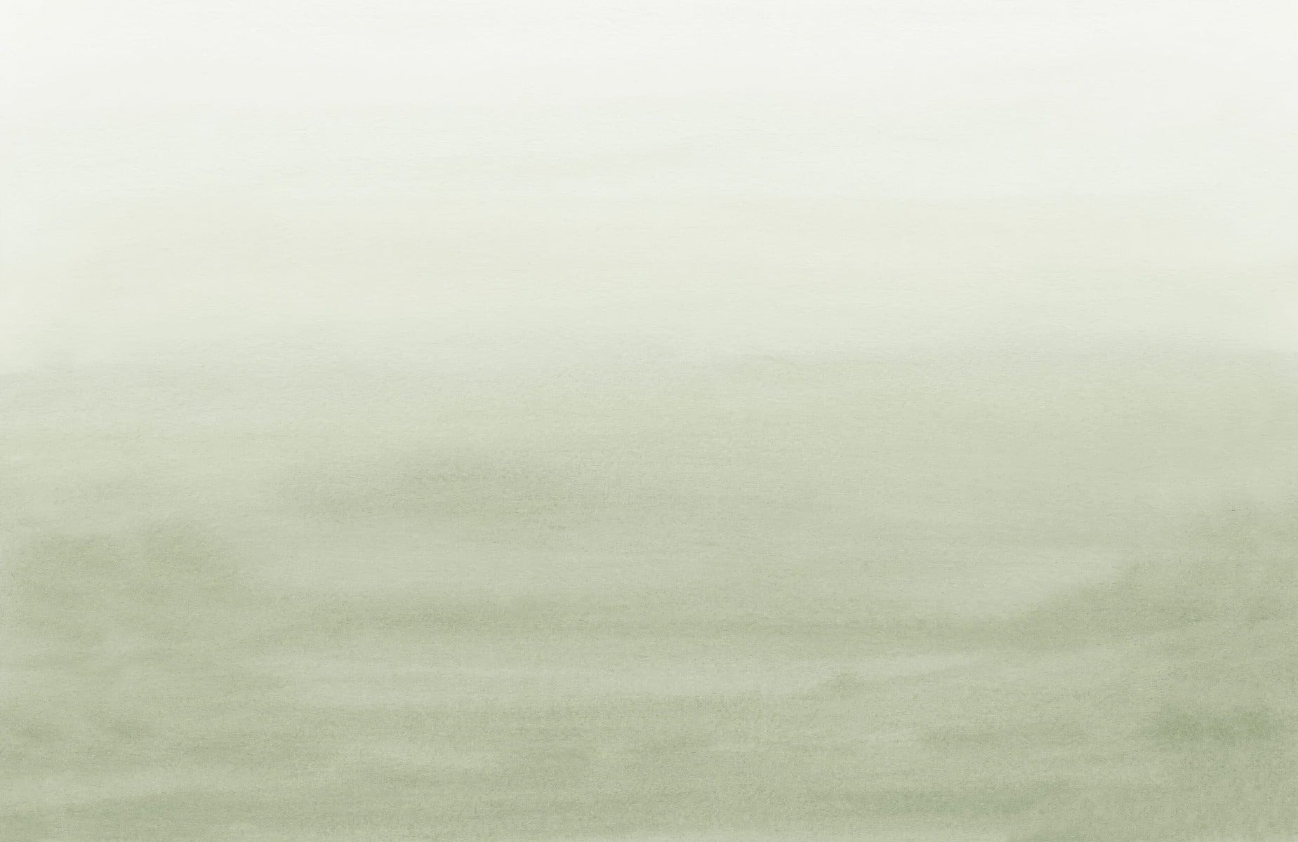 Serene Green Watercolor Mural