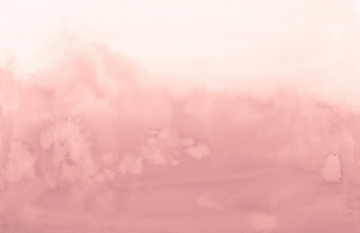 Pink Watercolor Ombre Wall Mural
