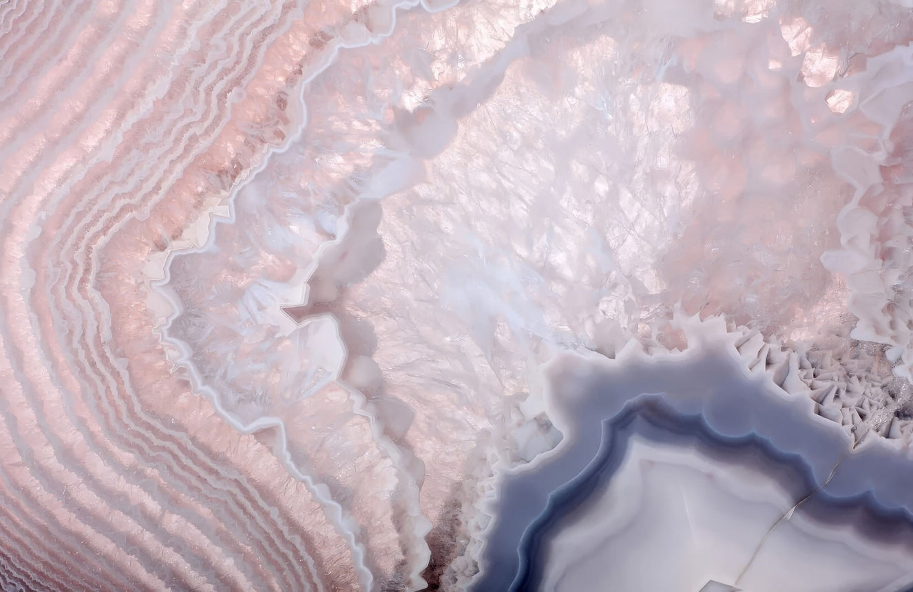 Rose Pink Geode Wall Mural