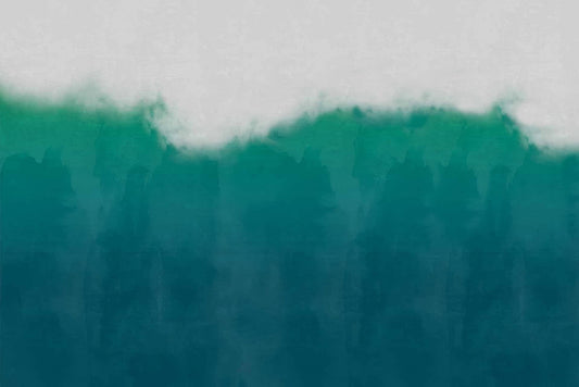 Sea Green Watercolor Wall Mural