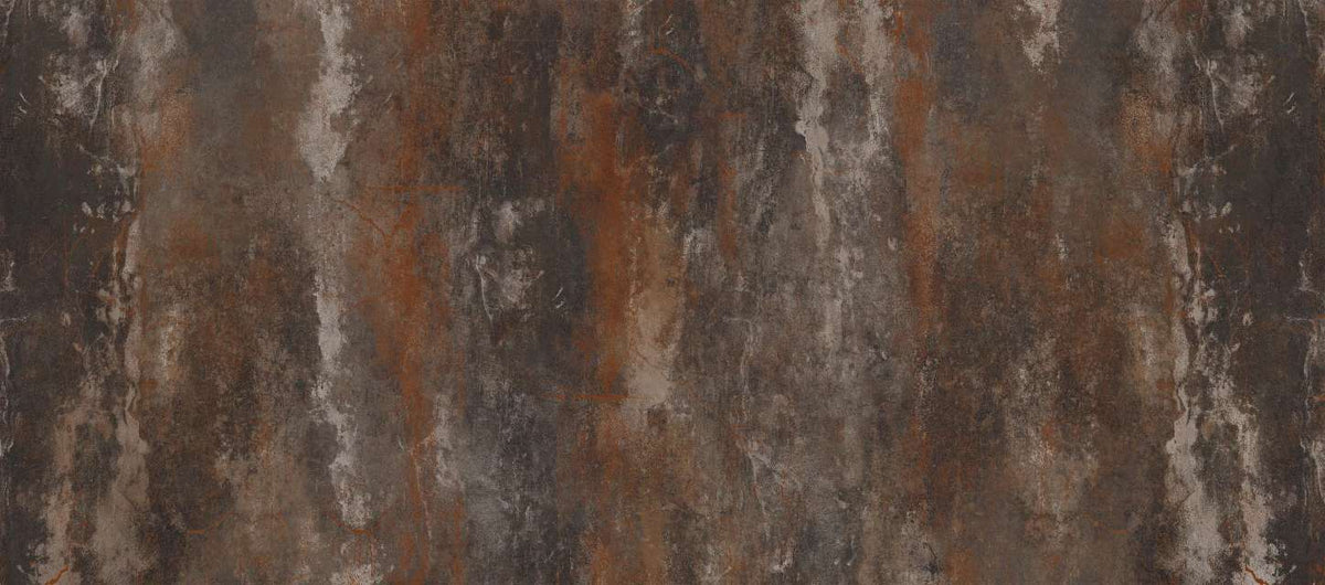 Rustic Metal Texture Wallpaper Mural in your room — zoomed