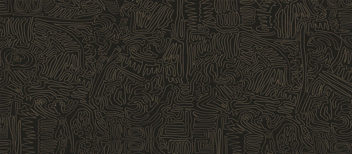 Modern Art Deco Wall Mural in your room — zoomed