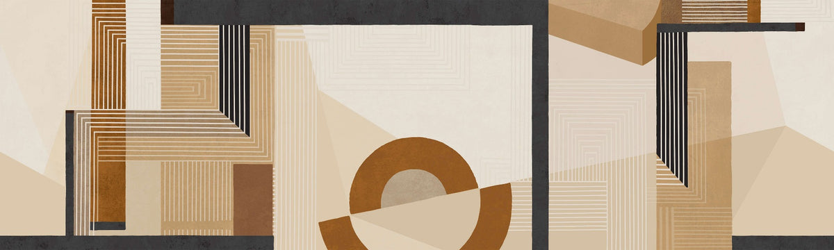 Geometric Modern Art Wall Mural in your room