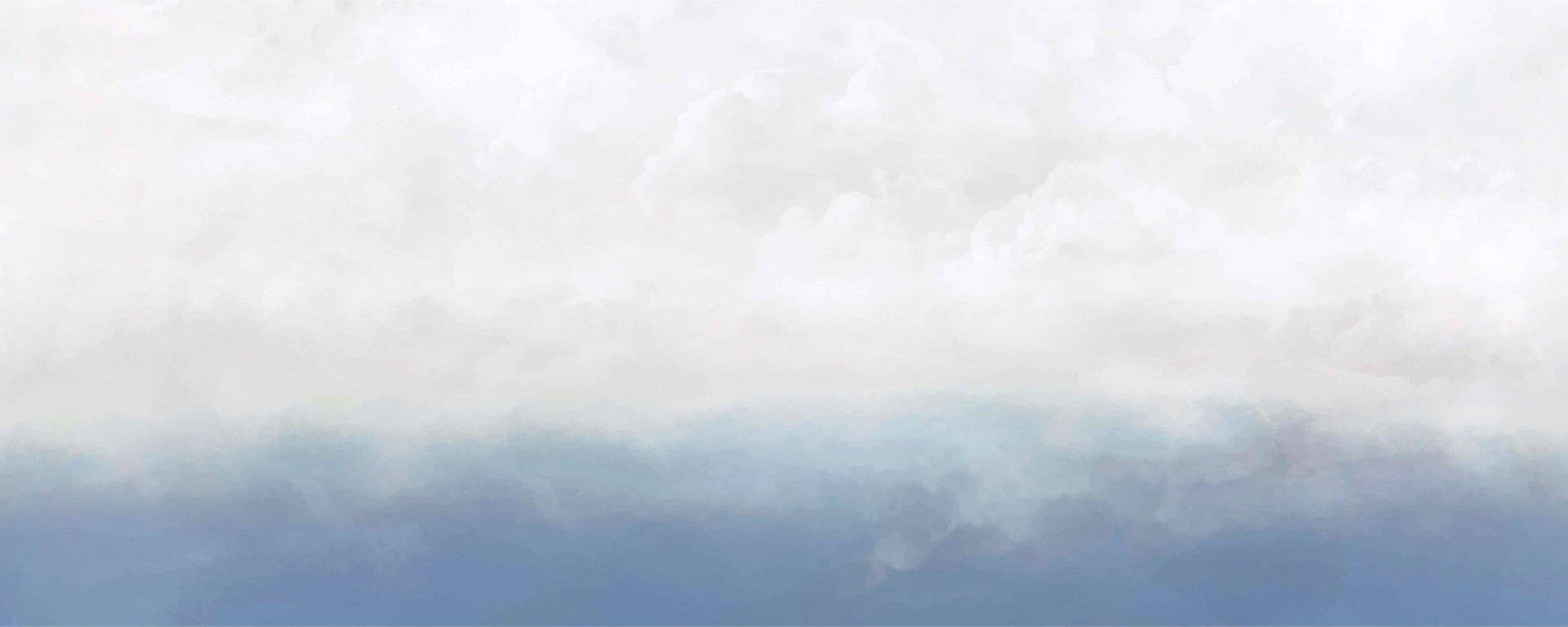 Blue White Sky Wall Mural