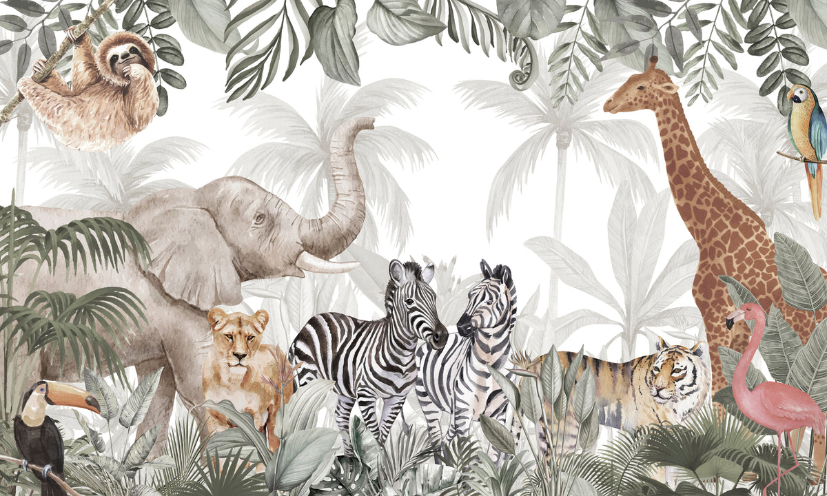 Animal Forest Wall Mural in your room
