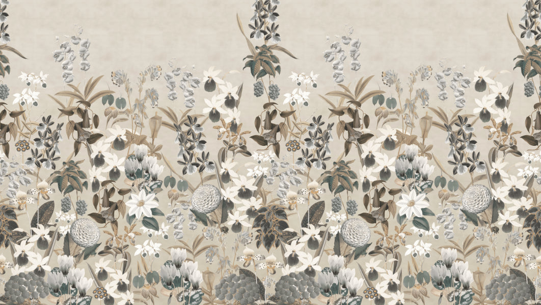 Vintage Bloom Wallpaper in your room
