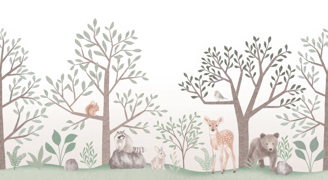 Enchanted Forest Wall Mural in your room