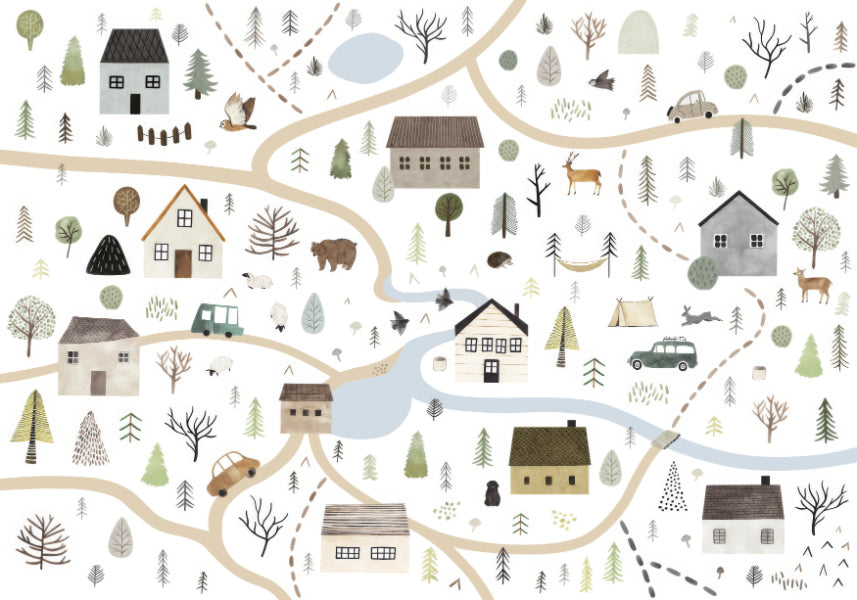 Countryside Charm Wall Mural