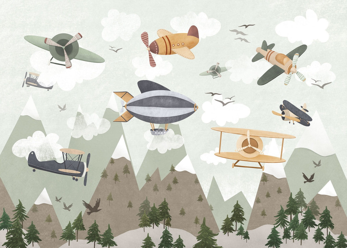 Skyward Adventure Wall Mural in your room
