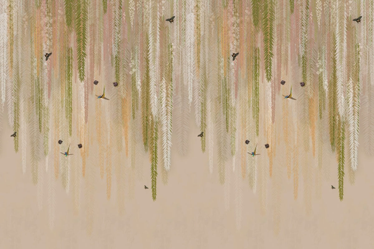 Hanging Eden Green Mural in your room — zoomed