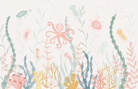 Pastel Marine Symphony Mural