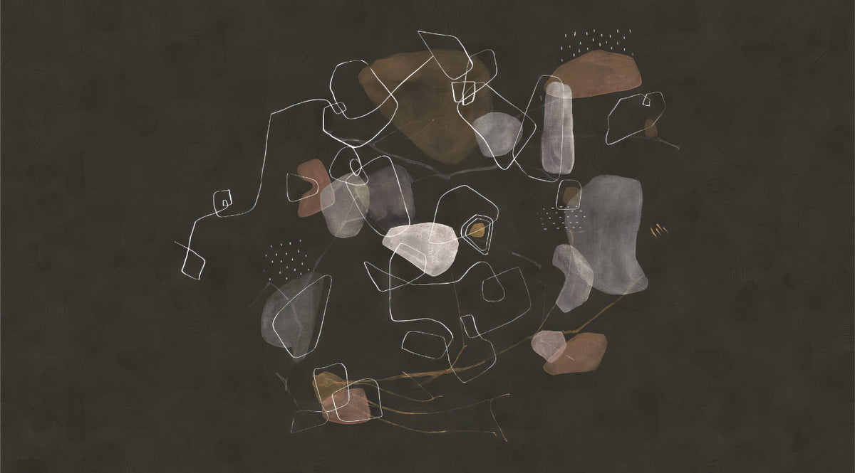 Enigmatic Cosmic Wall Mural in your room — zoomed
