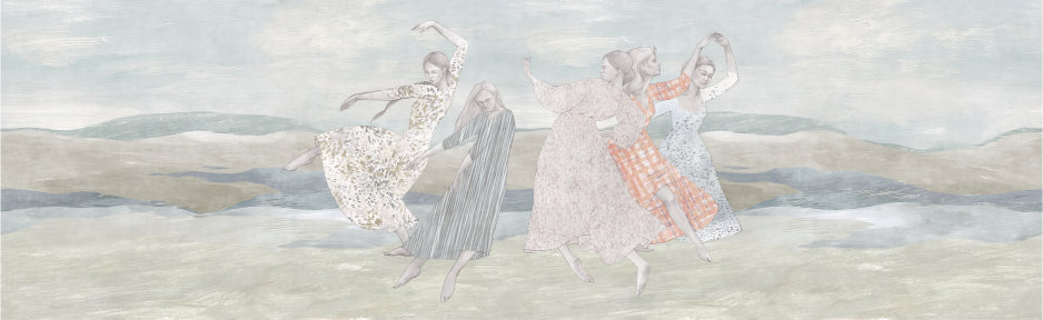 Balletic Bliss Wall Mural in your room — zoomed