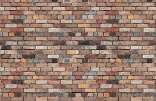 Rustic Charm Brick Wall Mural
