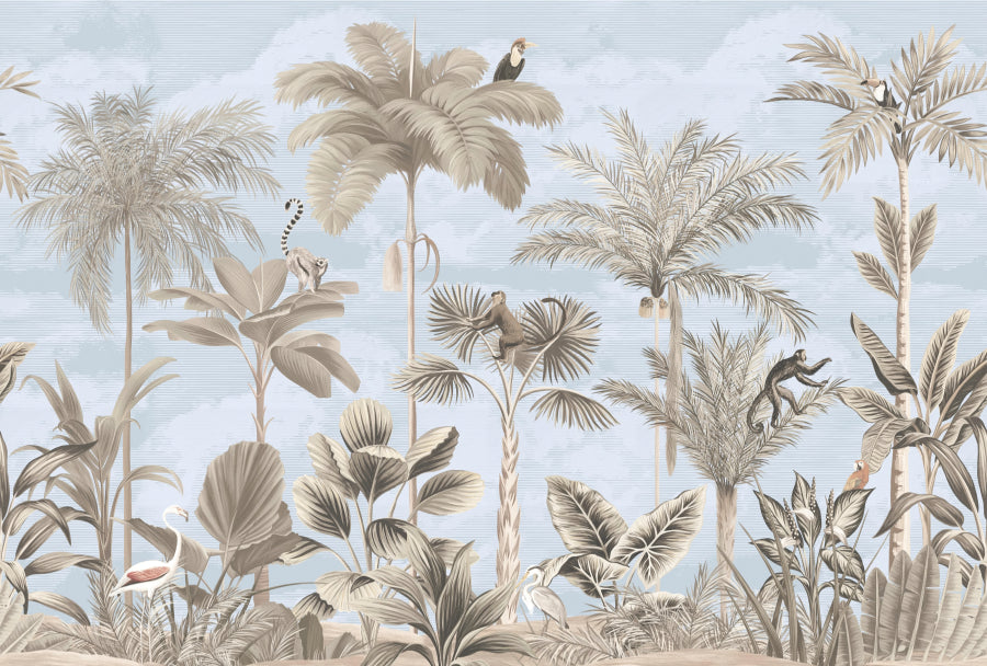 Sepia Treetop Ballet Wall Mural in your room