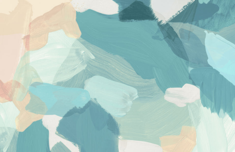 Abstract Brushstroke Wall Mural in your room — zoomed