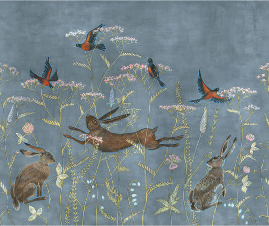 Twilight Flora Fauna Mural