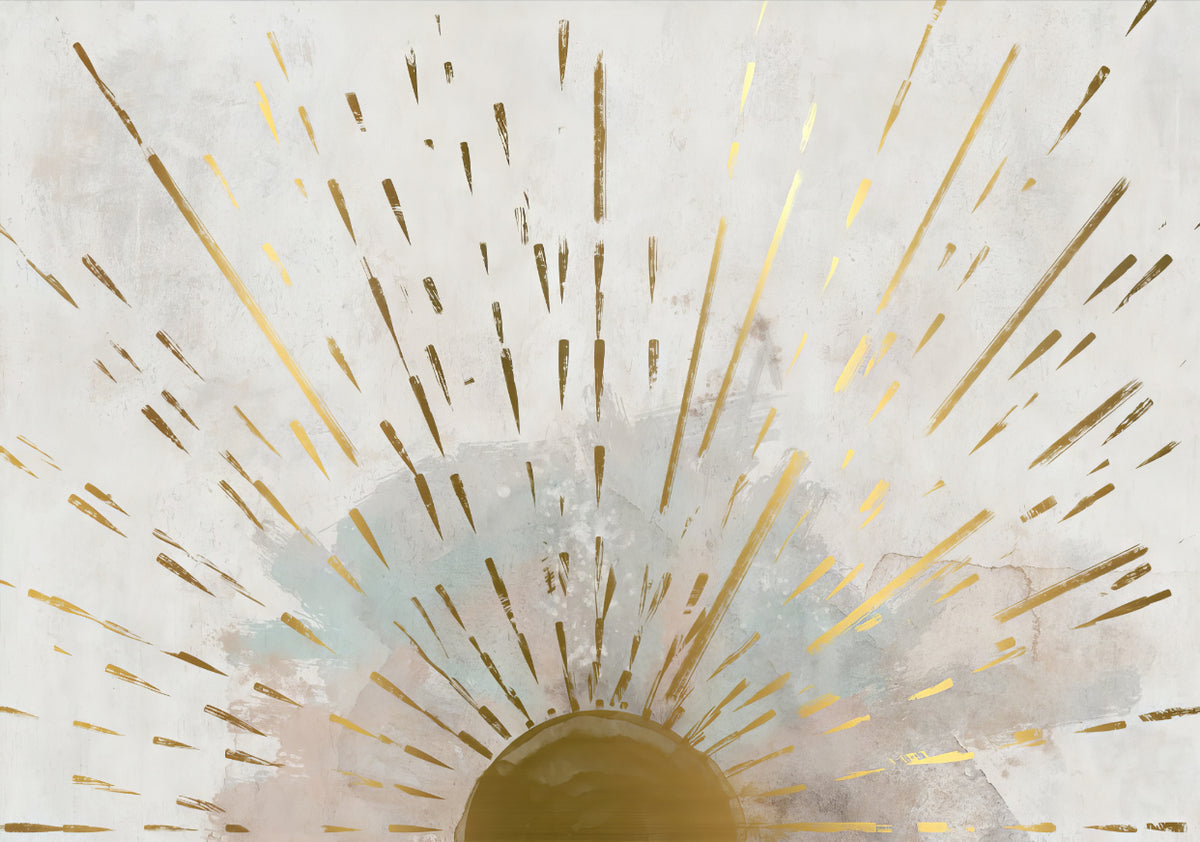 Aurora Gleam Abstract Mural in your room — zoomed