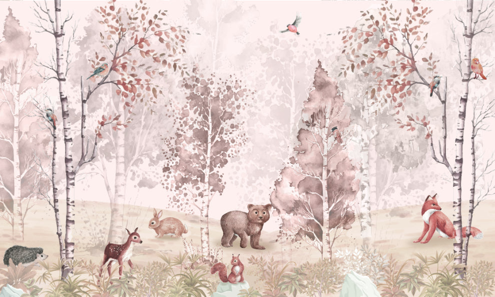 Frolic Forest Fables Wall Mural