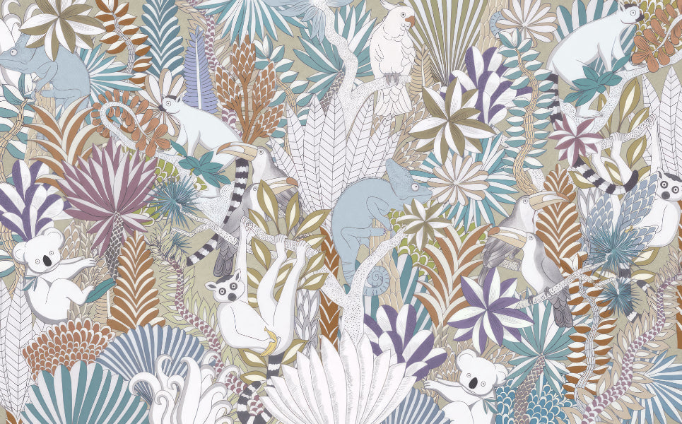Exotic Jungle Wall Mural in your room