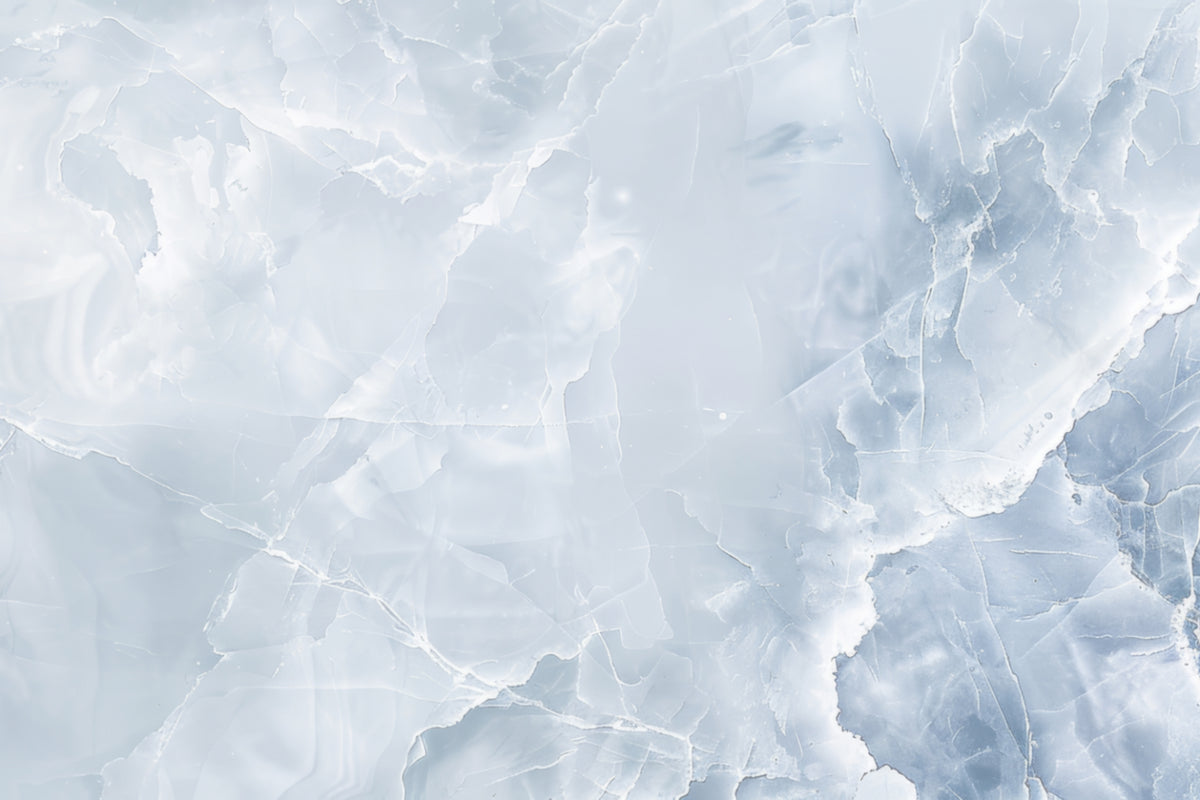 Light Blue Frost Wall Mural in your room